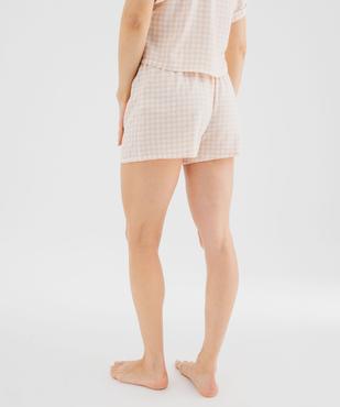 Short de pyjama ample et fluide femme vue3 - GEMO 4G FEMME - GEMO