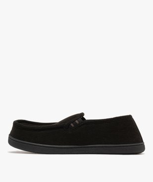 Chaussons mocassins en velours homme - Isotoner vue3 - ISOTONER - GEMO