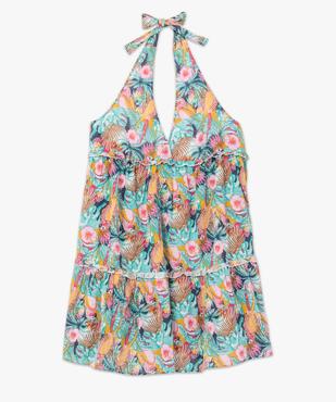 Tunique de plage femme grande taille à motifs exotiques vue4 - GEMO (PLAGE) - GEMO
