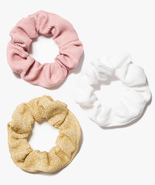Chouchou fille en velours côtelé et à paillettes (lot de 3) vue1 - GEMO (ACCESS) - GEMO