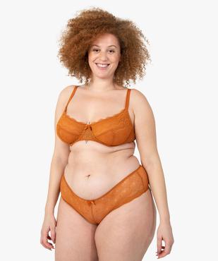 Shorty en dentelle et tulle femme grande taille vue3 - GEMO(HOMWR FEM) - GEMO