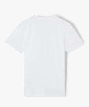 Tee-shirt à manches courtes uni garçon vue3 - GEMO (JUNIOR) - GEMO
