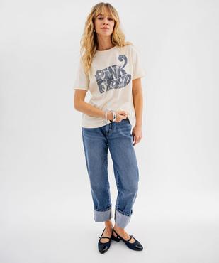 Tee-shirt manches courtes imprimé femme - Pink Floyd vue5 - PINK FLOYD - GEMO