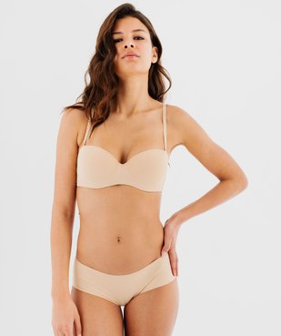  Soutien-gorge bandeau en microfibre avec bretelles muti-positions vue5 - GEMO 4G FEMME - GEMO