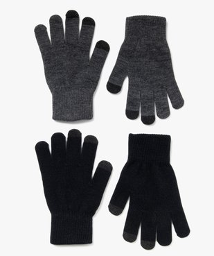 Gants garçon compatibles écrans tactiles (lot de 2 paires) vue4 - GEMO (JUNIOR) - GEMO