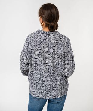 Chemise fluide à motifs femme vue3 - GEMO(FEMME PAP) - GEMO
