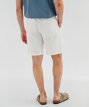 Bermuda regular en coton stretch à taille élastiqué homme vue3 - GEMO 4G HOMME - GEMO