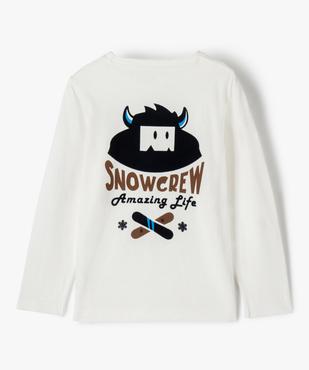 Tee-shirt garçon à manches longues et imprimé dos vue4 - GEMO (ENFANT) - GEMO