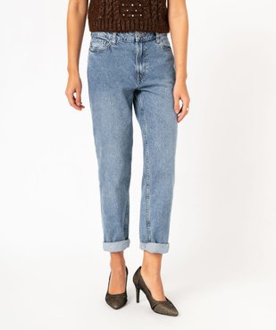 Jean mom taille haute femme vue1 - GEMO(FEMME PAP) - GEMO