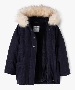 Manteau pailleté à capuche fille - LuluCastagnette vue3 - LULU CASTAGNETTE GEMO FOR GOOD - GEMO