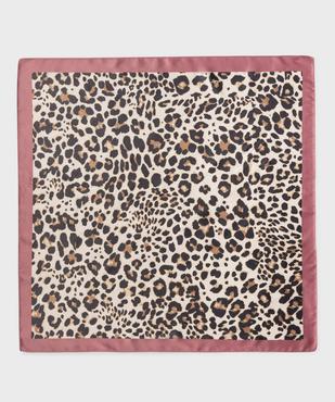 Foulard carré en satin imprimé léopard femme vue1 - GEMO (ACCESS) - GEMO