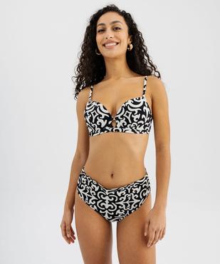 Haut de maillot de bain corbeille à armatures et bonnets moussés femme vue3 - GEMO (PLAGE) - GEMO