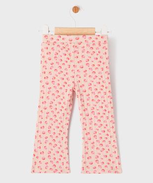 Pantalon flare en maille côtelée bébé fille vue3 - GEMO 4G BEBE - GEMO