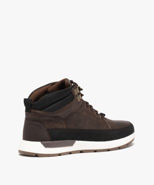 Baskets homme mid-cut à col moussé et semelle crantée vue4 - GEMO (CASUAL) - GEMO