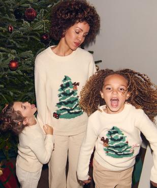 Pull de Noël avec motifs en relief femme vue7 - GEMO(FEMME PAP) - GEMO