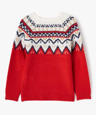 Pull de Noël avec touches pailletées fille vue8 - GEMO (ENFANT) - GEMO