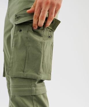Pantalon cargo 2-en-1 transformable en short homme - Roadsign vue4 - ROADSIGN G4G - GEMO