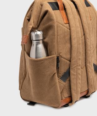 Sac à dos ordinateur en velours côtelé homme vue5 - GEMO (ACCESS) - GEMO