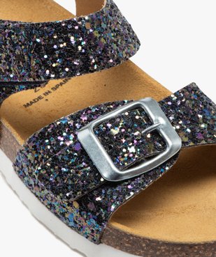 Sandales fille avec brides brillantes à boucle et scratch vue6 - LOVELY WINGS - GEMO