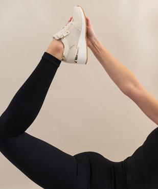 Jogger confort avec semelle compensée et touches pailletées femme vue1 - VALENTINA BALDA - GEMO