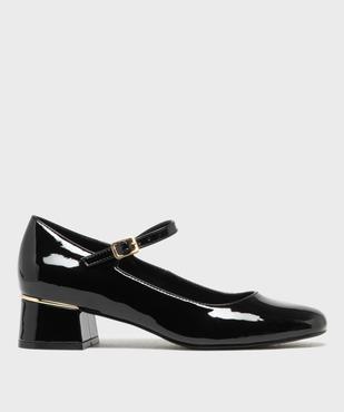 Escarpins vernis à talon large et bride femme - Valentina Baldano vue1 - VALENTINA BALDA - GEMO