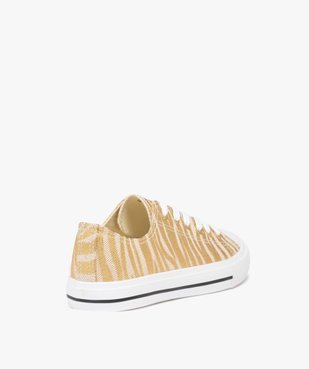 Baskets femme en toile à bout renforcé fermeture lacets vue5 - GEMO 4G FEMME - GEMO
