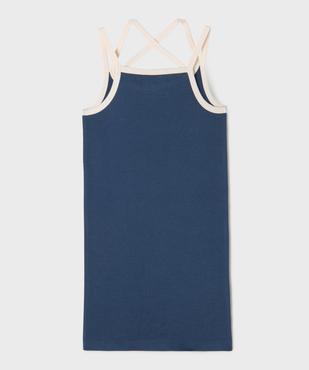 Robe à bretelles en maille côtelée fille vue3 - GEMO (ENFANT) - GEMO