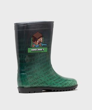 Bottes de pluie imprimées garçon - Minecraft vue4 - MINECRAFT - GEMO