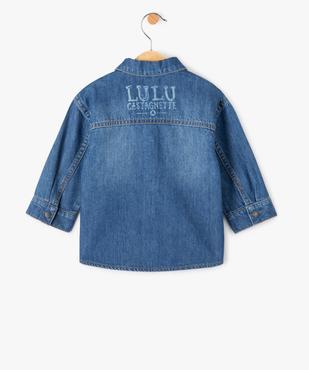Chemise en jean bébé garçon à fermeture pressionnée - LuluCastagnette vue4 - LULUCASTAGNETTE - GEMO