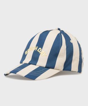 Casquette rayée avec message brodé garçon vue3 - GEMO 4G GARCON - GEMO