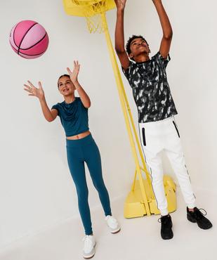 Legging de sport à taille haute et élastiquée fille vue6 - GEMO (JUNIOR) - GEMO