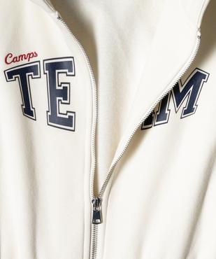 Sweat à capuche coupe courte fille - Camps United vue2 - CAMPS GEMO FOR GOOD - GEMO