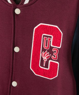 Sweat molletonné avec manches contrastantes garçon - Camps United vue3 - CAMPS UNITED - GEMO