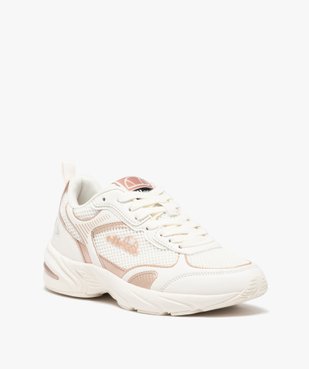 Baskets femme bicolores en mesh style running - Ellesse vue2 - ELLESSE - GEMO