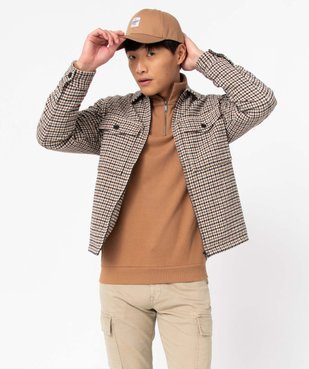 Casquette homme unie avec petit patch vue1 - GEMO 4G HOMME - GEMO