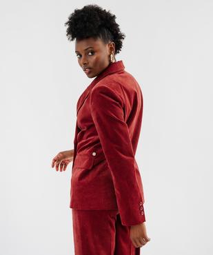 Veste blazer en velours femme - LuluCastagnette vue3 - LULUCASTAGNETTE - GEMO