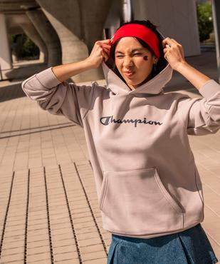 Sweat à capuche avec inscription sur le buste fille - Champion vue4 - CHAMPION USA - GEMO