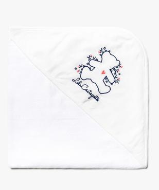 Cape de bain bébé à capuche en jersey et éponge - LuluCastagnette vue1 - LULUCASTAGNETTE - GEMO