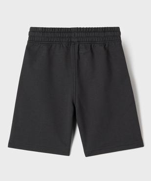 Short en maille coupe large avec taille ajustable garçon vue4 - GEMO (ENFANT) - GEMO
