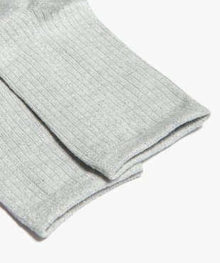 Chaussettes femme unies pailletées  vue2 - GEMO(HOMWR FEM) - GEMO