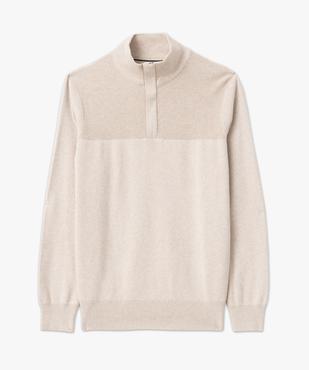 Pull col camionneur à maille fantaisie homme vue4 - GEMO (HOMME) - GEMO