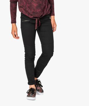 Pantalon slim style biker vue1 - GEMO (JUNIOR) - GEMO