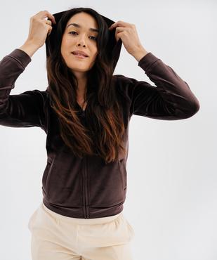 Veste d'intérieur zippée femme vue1 - GEMO 4G FEMME - GEMO