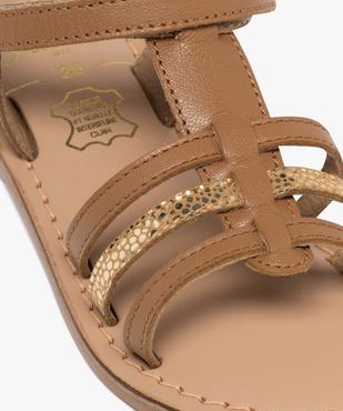 Sandales en cuir multibrides fille vue6 - TANEO - GEMO