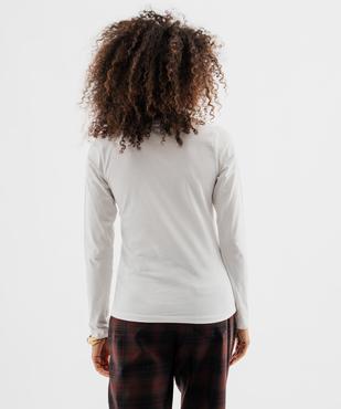 Tee-shirt col rond uni femme vue4 - GEMO(FEMME PAP) - GEMO