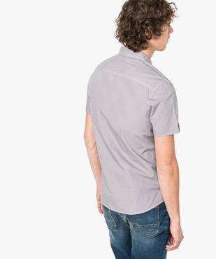 Chemise rayée à manches courtes vue3 - GEMO (HOMME) - GEMO