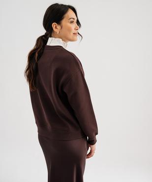 Sweat avec col victorien amovible effet 2-en-1 femme vue2 - GEMO(FEMME PAP) - GEMO
