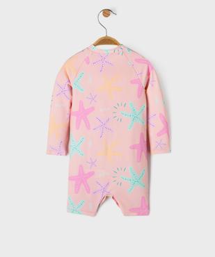 Maillot de bain combinaison avec protection UVA et UVB bébé fille vue4 - GEMO(BEBE DEBT) - GEMO