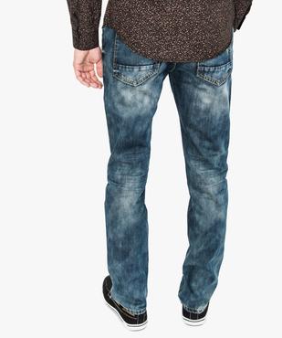 Jean straight aspect usé vue3 - GEMO (HOMME) - GEMO