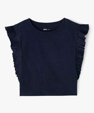 Tee-shirt avec volants sur les côtés fille vue1 - GEMO 4G FILLE - GEMO